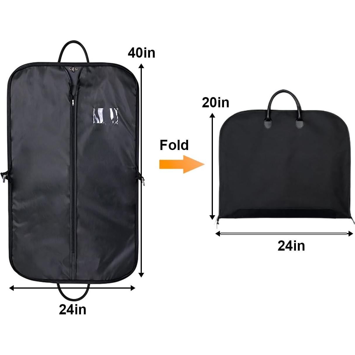 Bolsa de Traje Plegable BOLSA WIZARD 101.6 cm Impermeable Negro