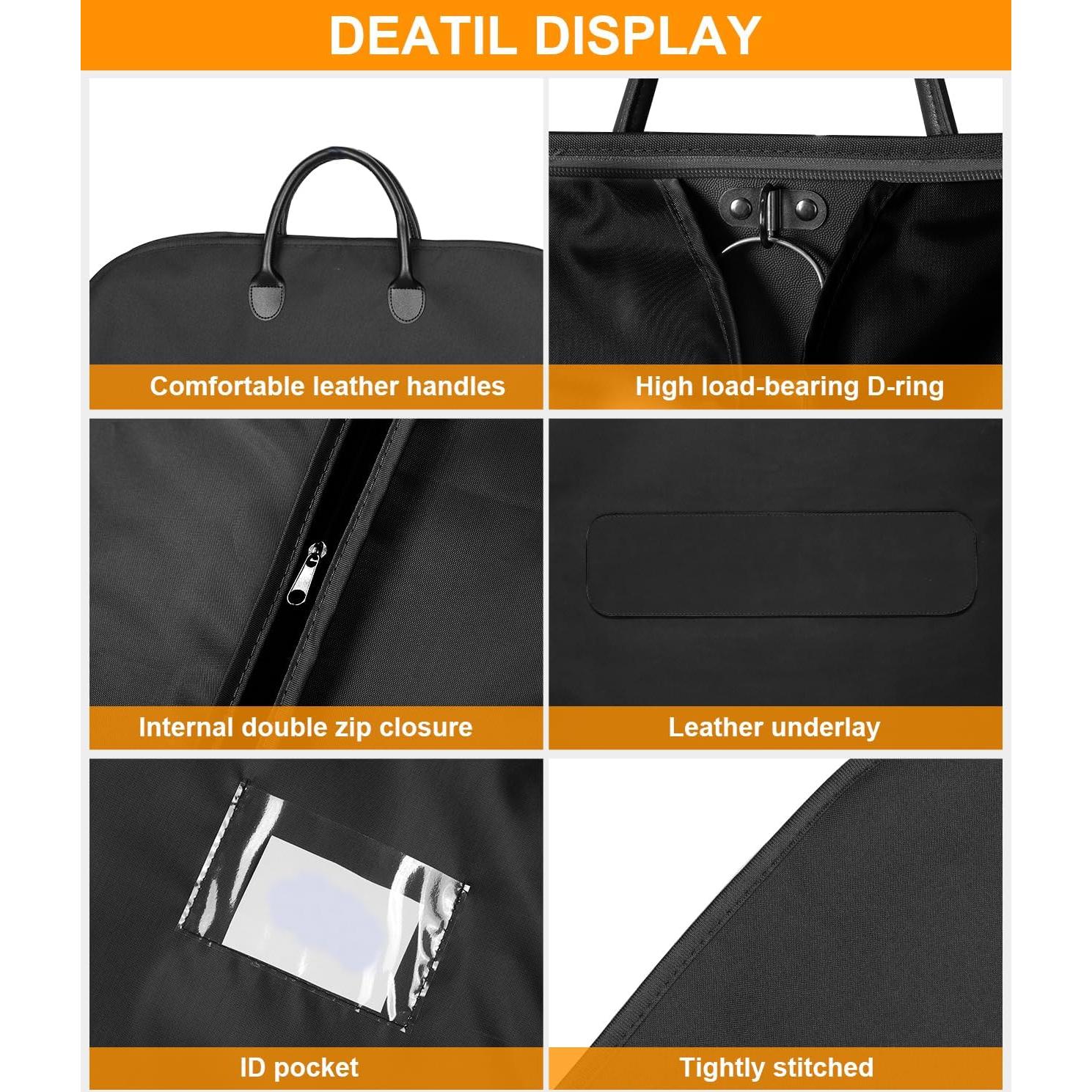 Bolsa de Traje Plegable BOLSA WIZARD 101.6 cm Impermeable Negro