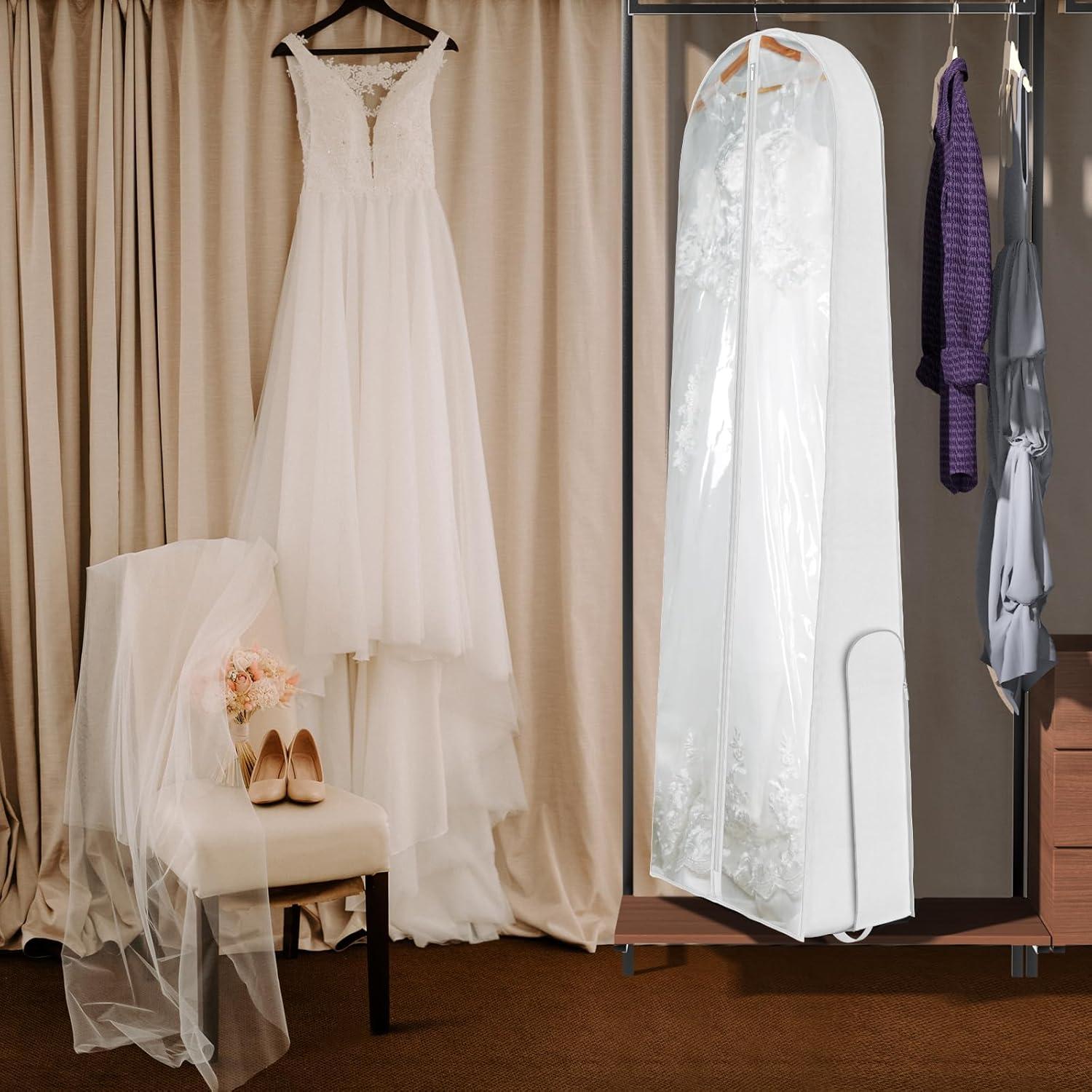 Bolsa de Vestido de Novia Univivi 182.88 cm con Ventana y Bolsillos