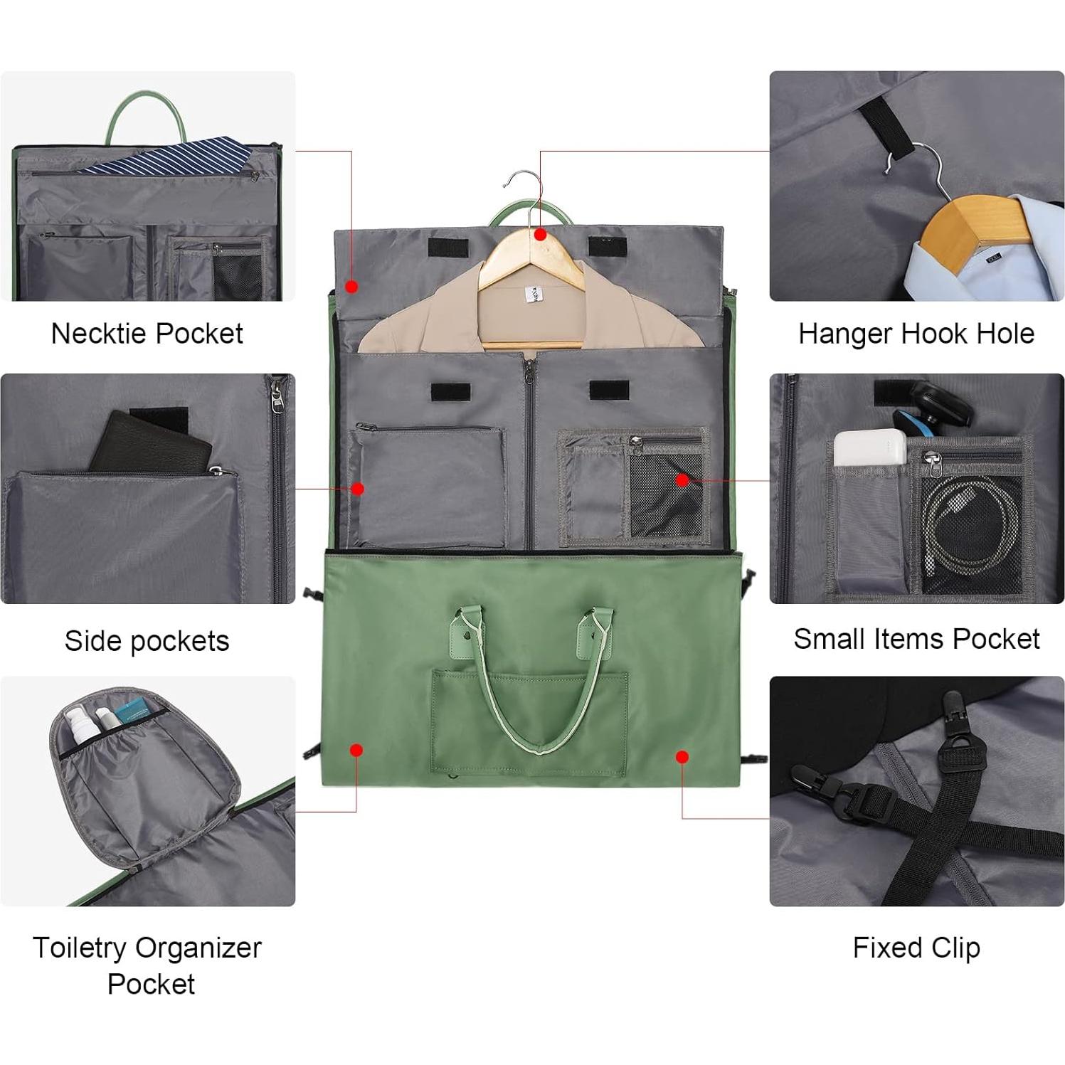 Bolsa Duffle Modoker 45L Verde - 2 en 1 Ropa y Viaje