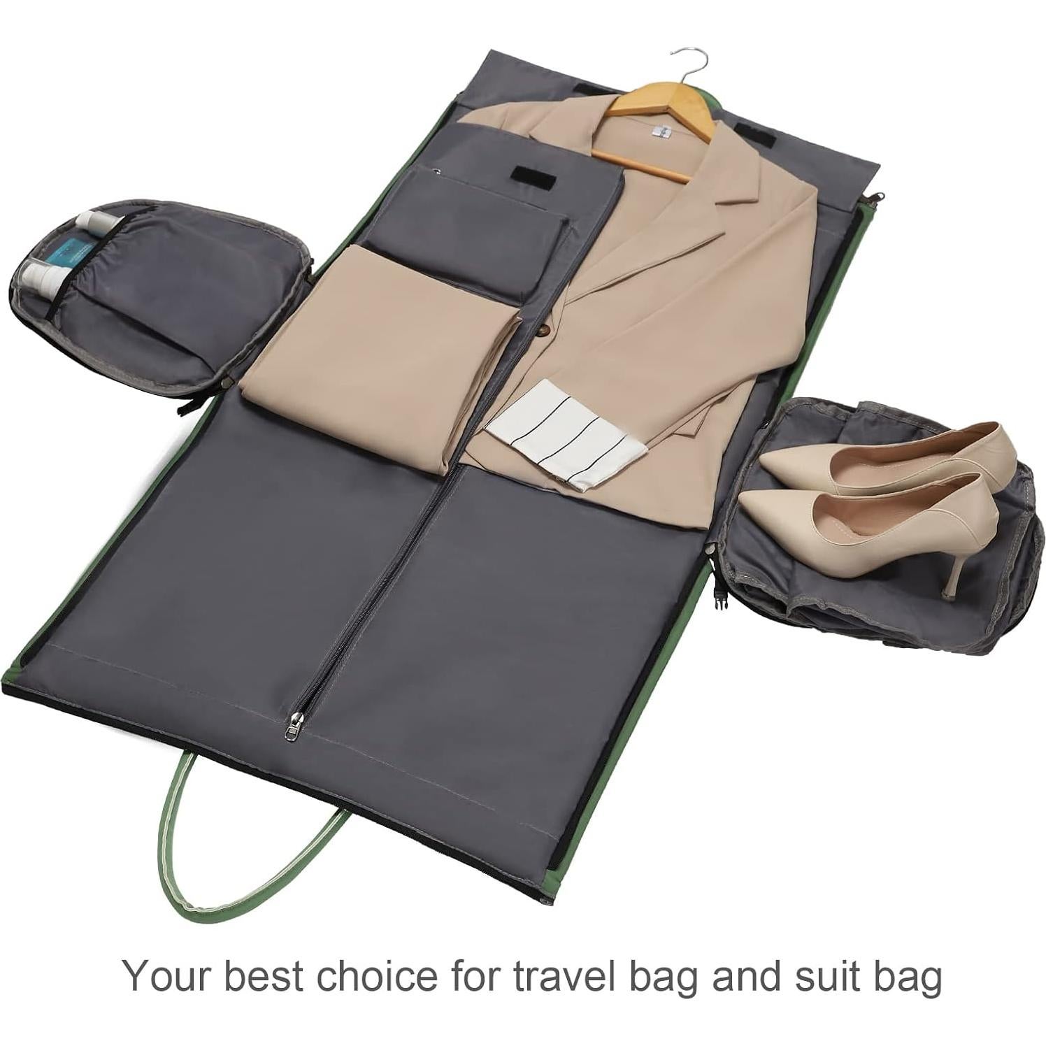 Bolsa Duffle Modoker 45L Verde - 2 en 1 Ropa y Viaje