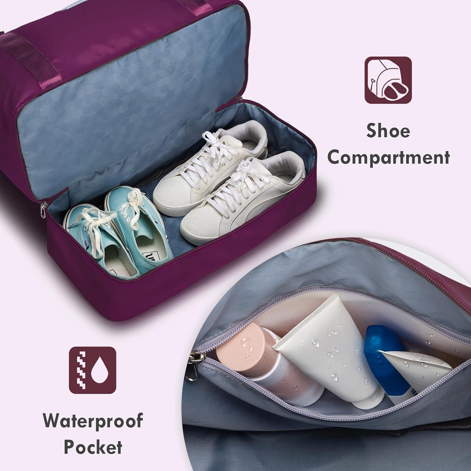 Bolsa de Fin de Semana WOOMADA para Mujeres - Púrpura