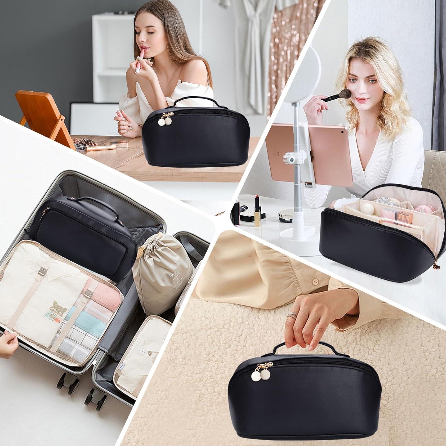 Organizador Cosmético STHAS Negro, Bolsa de Maquillaje Impermeable