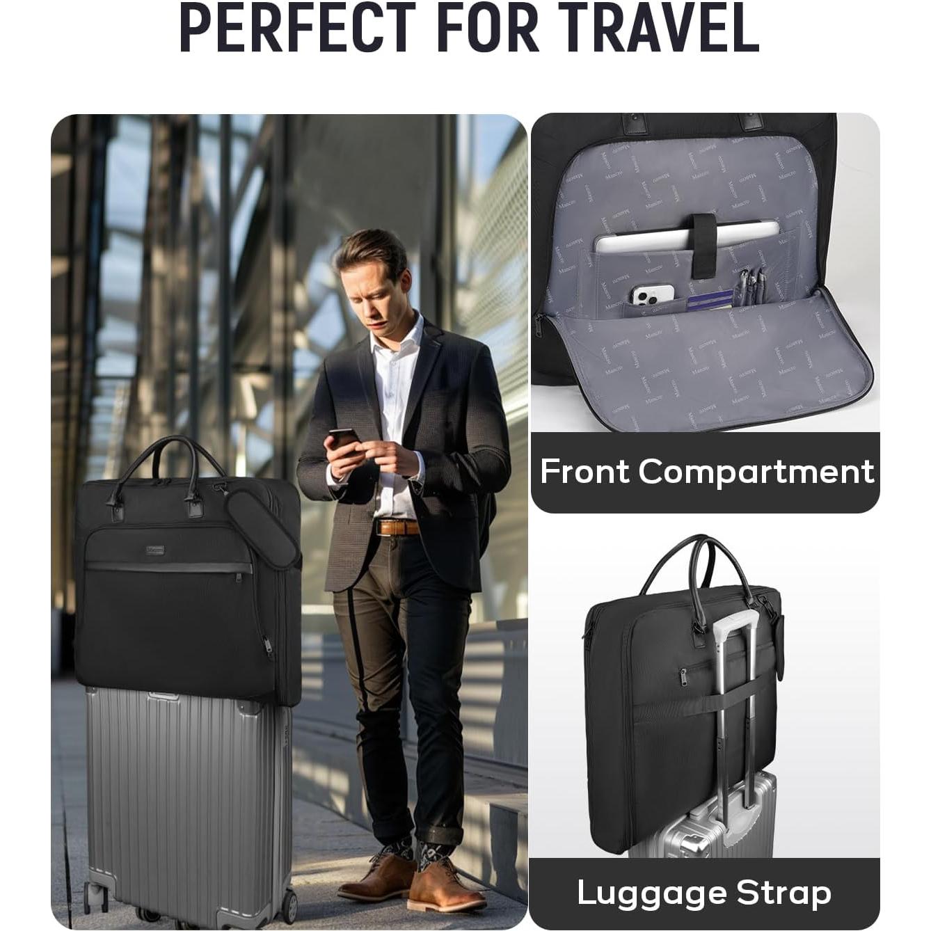 Bolsa de Ropa de Viaje Mancro Expandible 69L para Trajes