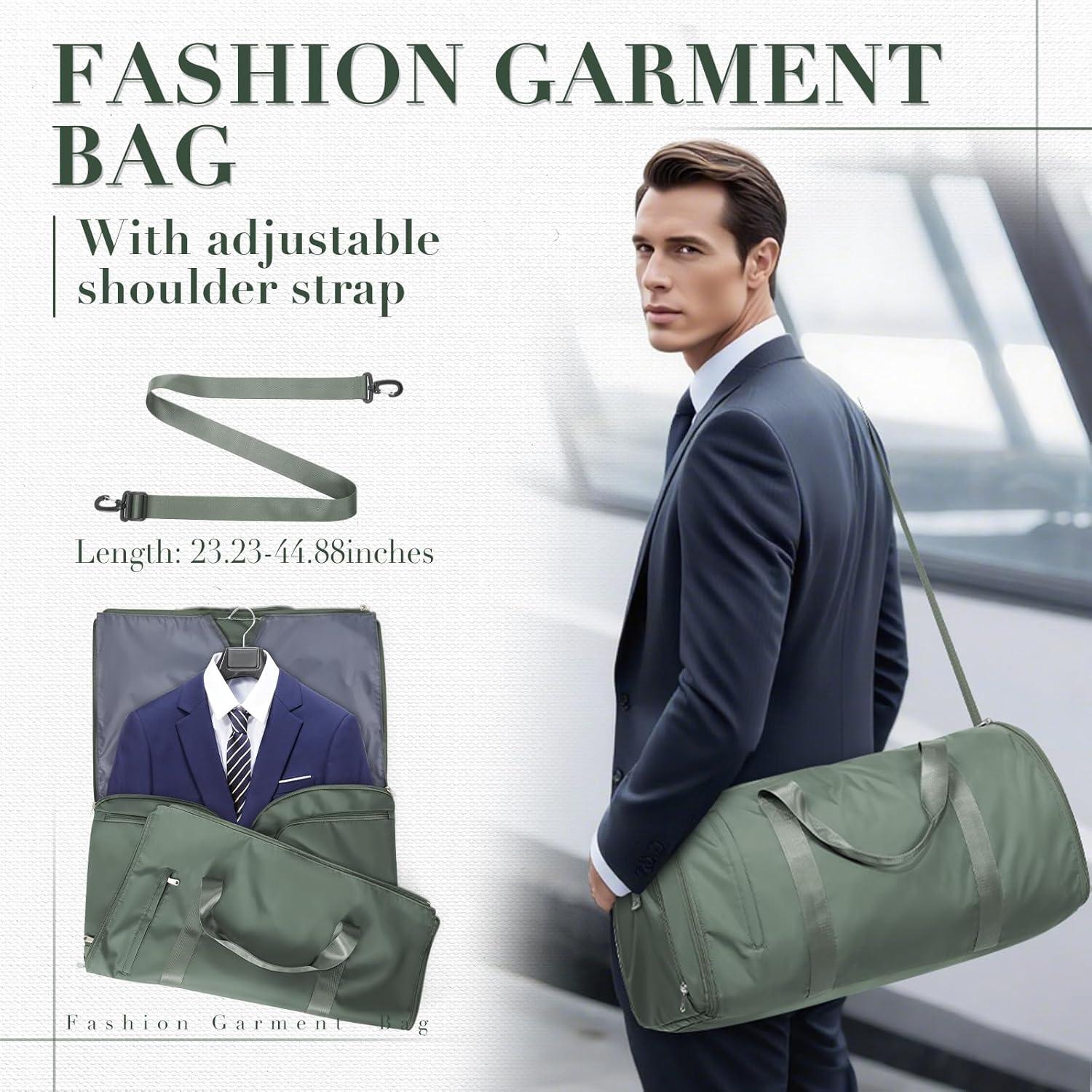 Bolsa de Ropa Plegable Coowoz Verde Oliva 56L para Viaje