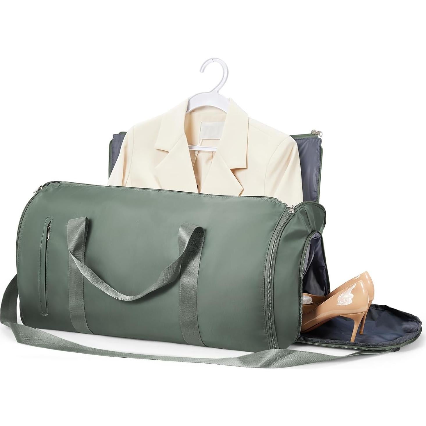 Bolsa de Ropa Plegable Coowoz Verde Oliva 56L para Viaje