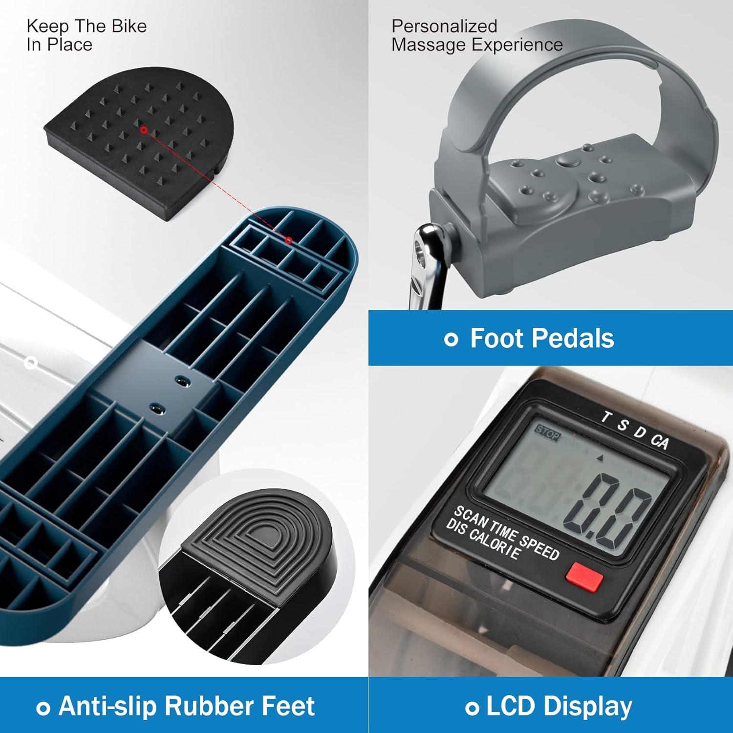 Ejercitador de Pedales TECHMOO TH-EB01 Portátil 5LBS
