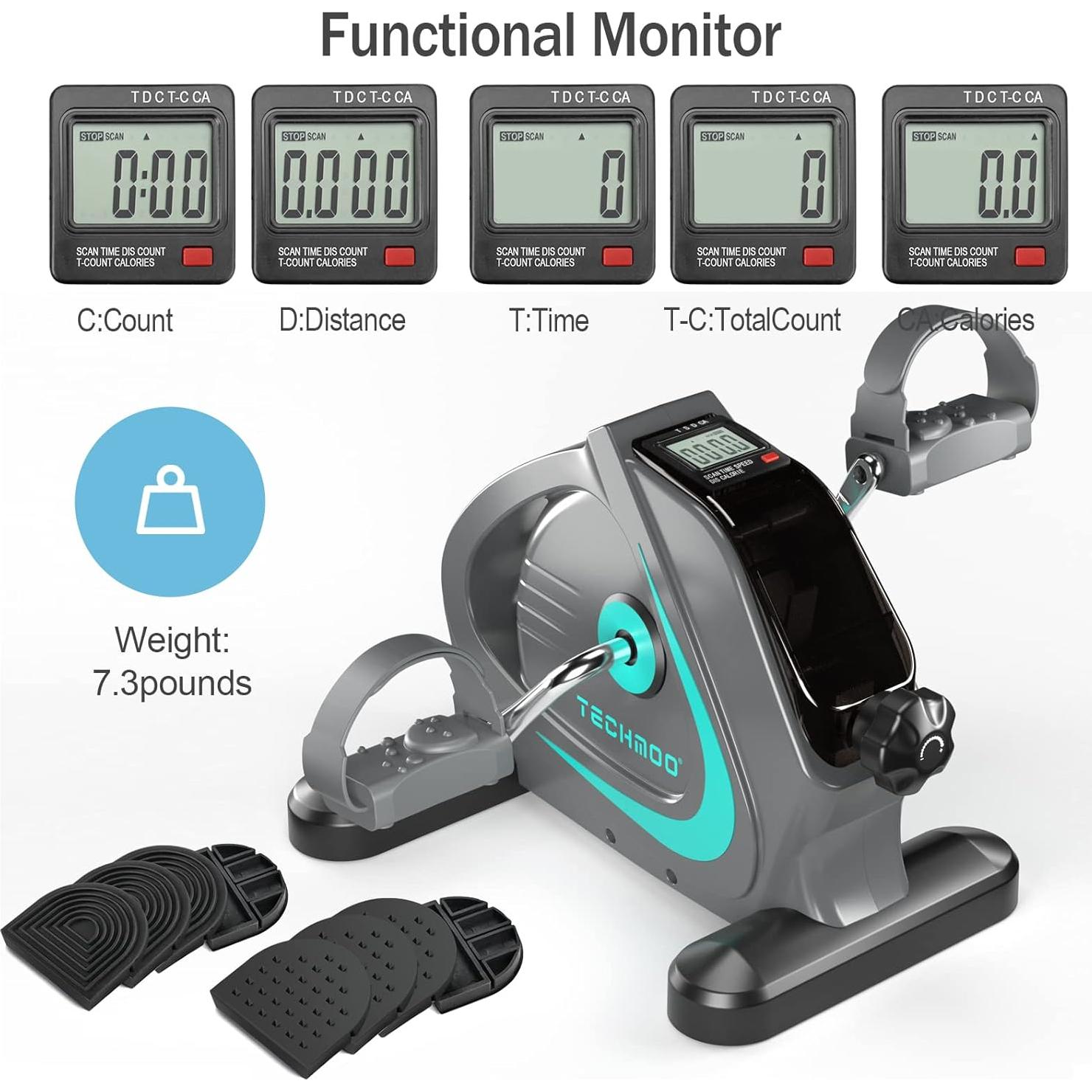 Ejercitador de Pedales TECHMOO TH-EB01 Portátil 5LBS