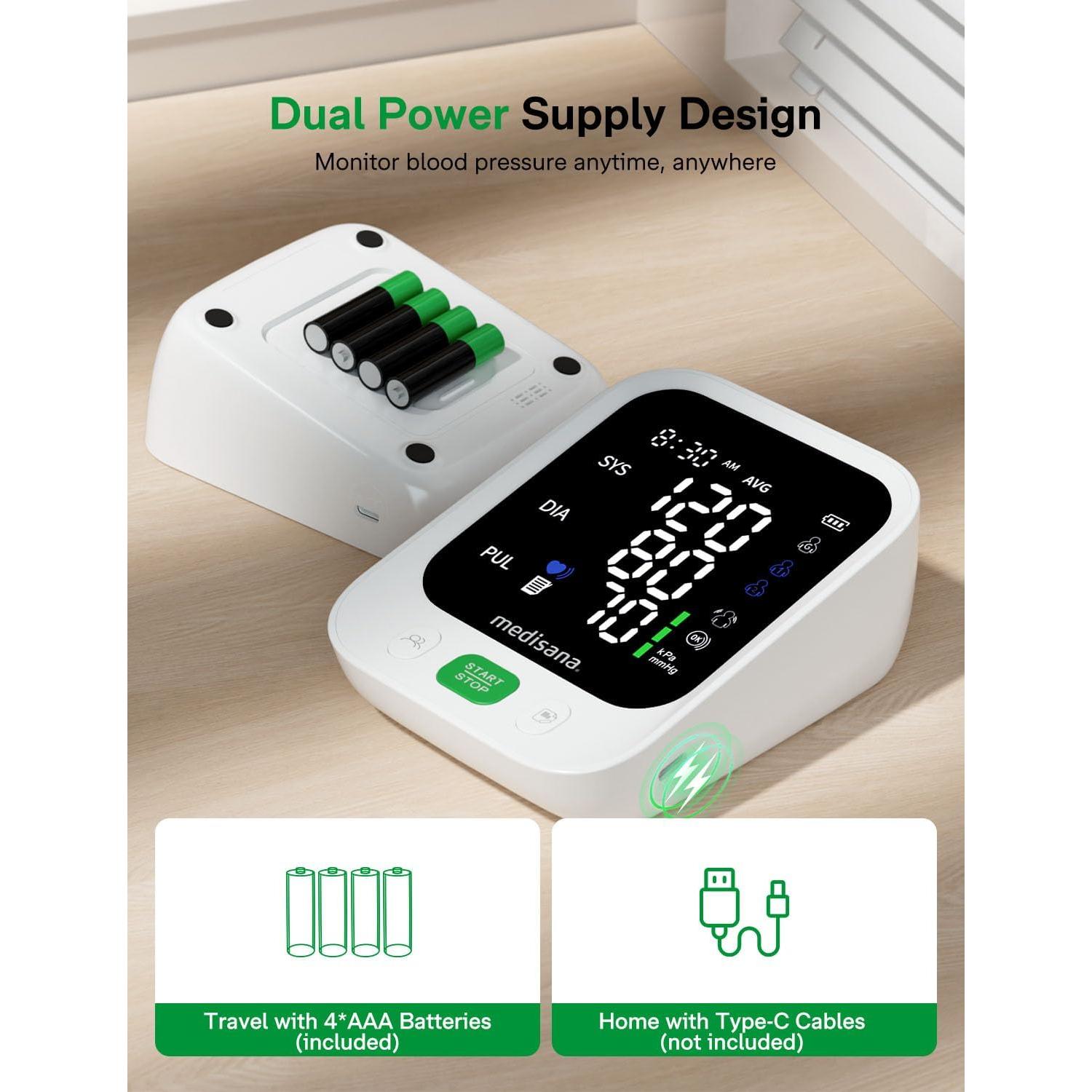 Monitor de Presión Arterial Medisana ARM-30T con Pantalla LED 4.5"