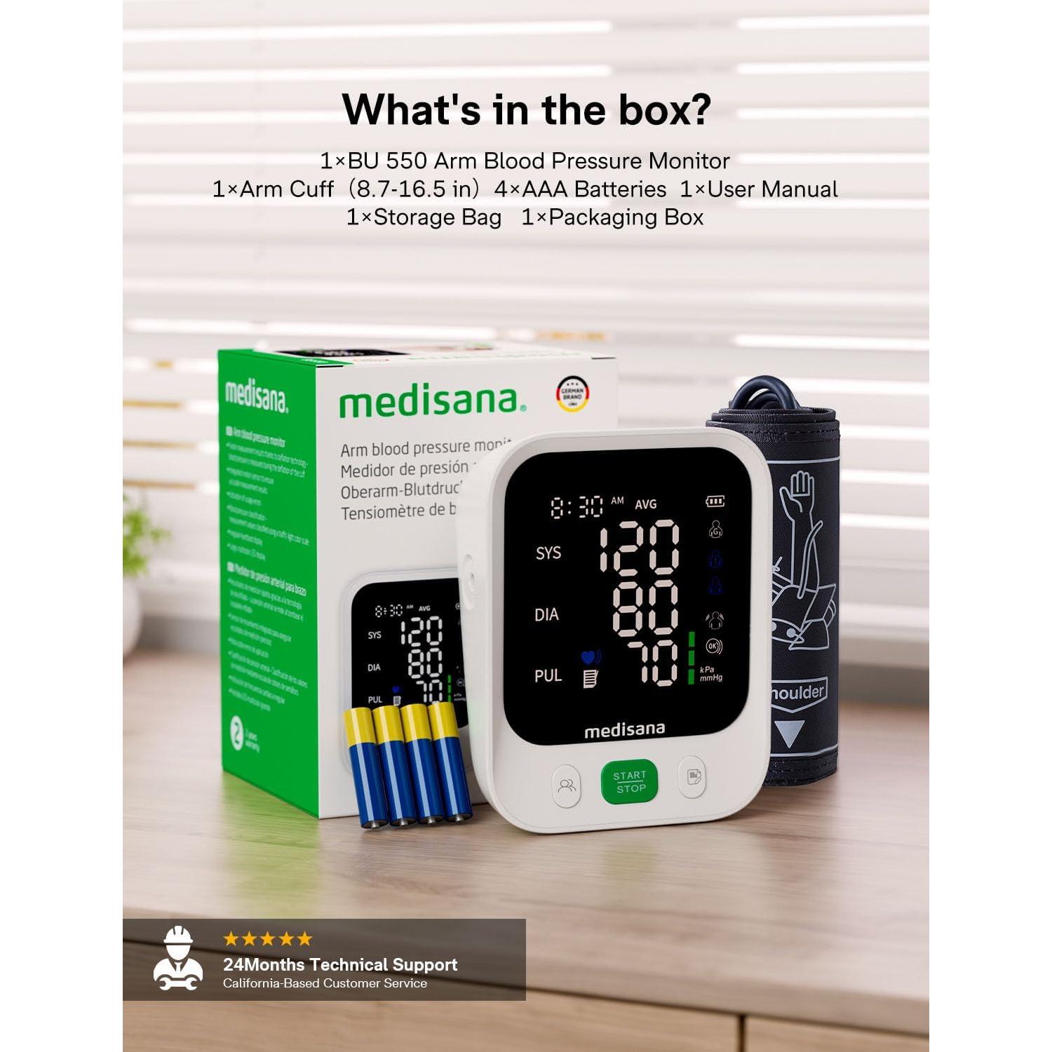 Monitor de Presión Arterial Medisana ARM-30T con Pantalla LED 4.5"