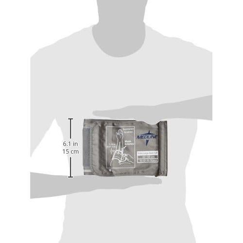 Manguito de Presión Arterial Medline XL Adulto 42-48 cm Gris