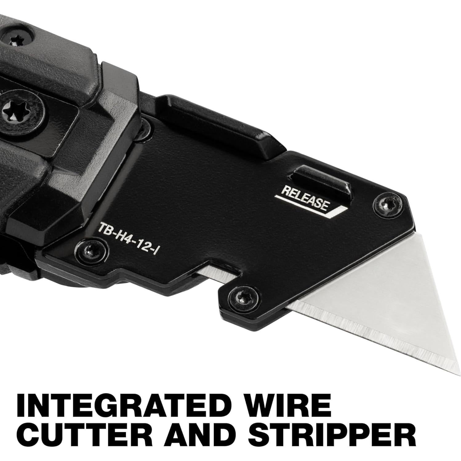 Cuchillo Utility ToughBuilt TB-H4-12-I con palanca y clip