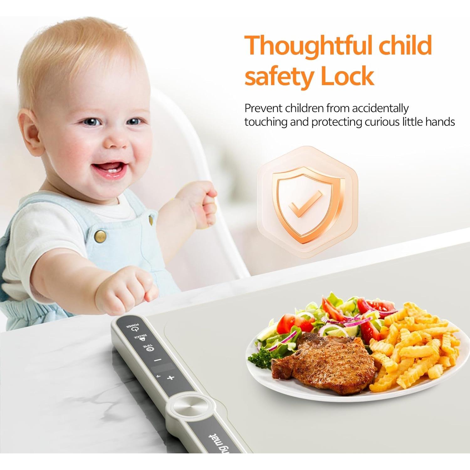 Alfombrilla Calentadora de Comida TIDIIABODE 330W 9 Niveles