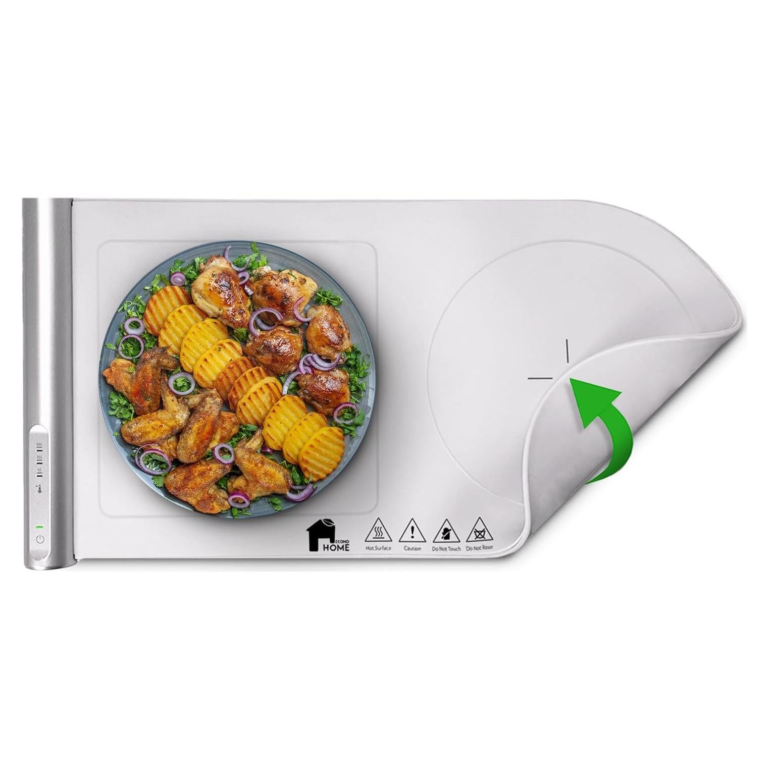 Calentador de Alimentos Eléctrico EconoHome 100W Silicona 46.4x23.9cm