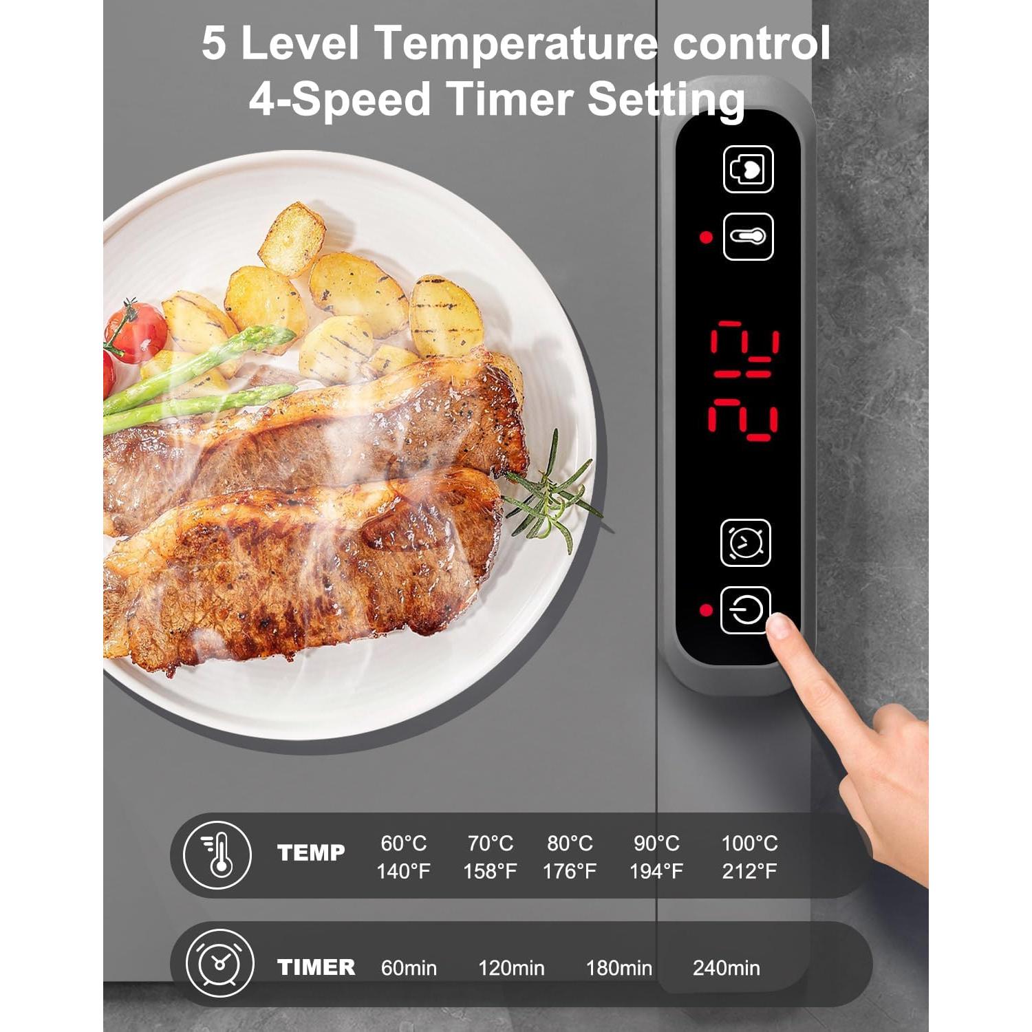 Bandeja Térmica Eléctrica AUTOPkio 300W 62x38cm 5 Temperaturas