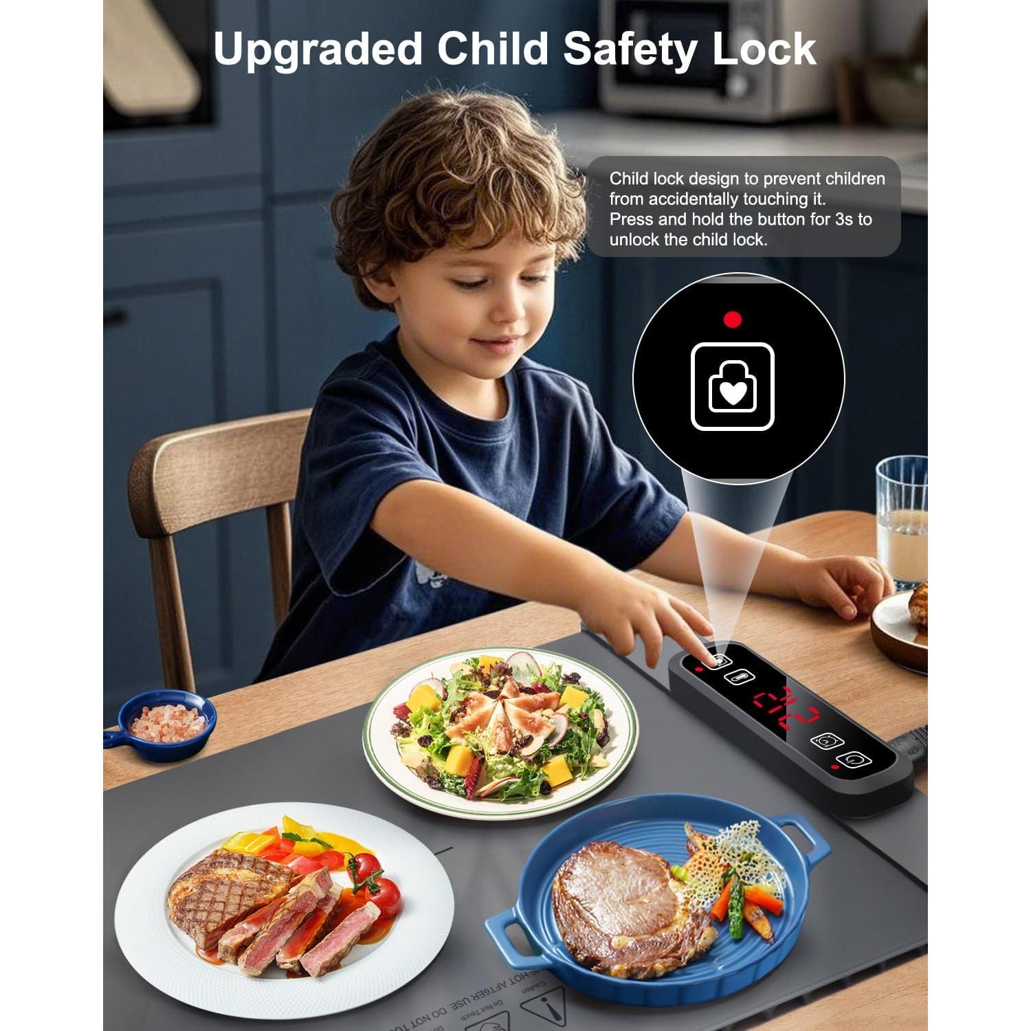 Bandeja Térmica Eléctrica AUTOPkio 300W 62x38cm 5 Temperaturas