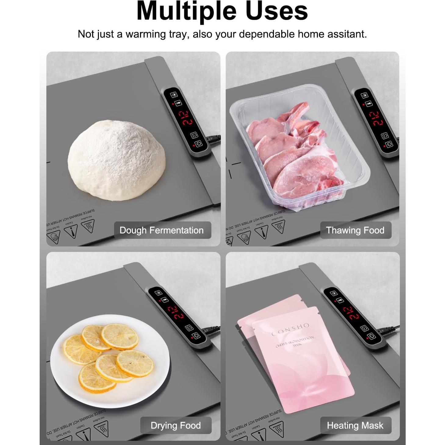 Bandeja Térmica Eléctrica AUTOPkio 300W 62x38cm 5 Temperaturas