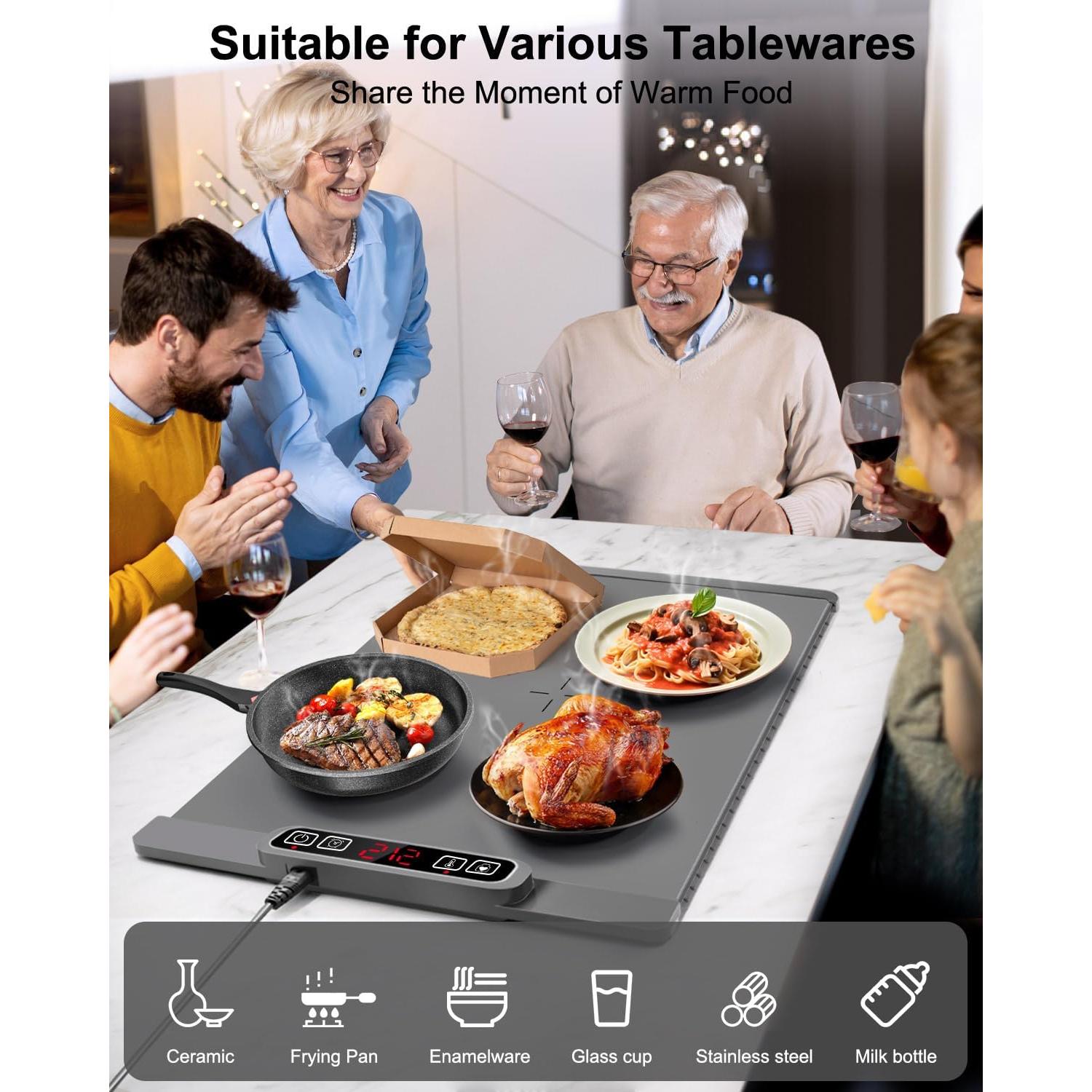 Bandeja Térmica Eléctrica AUTOPkio 300W 62x38cm 5 Temperaturas