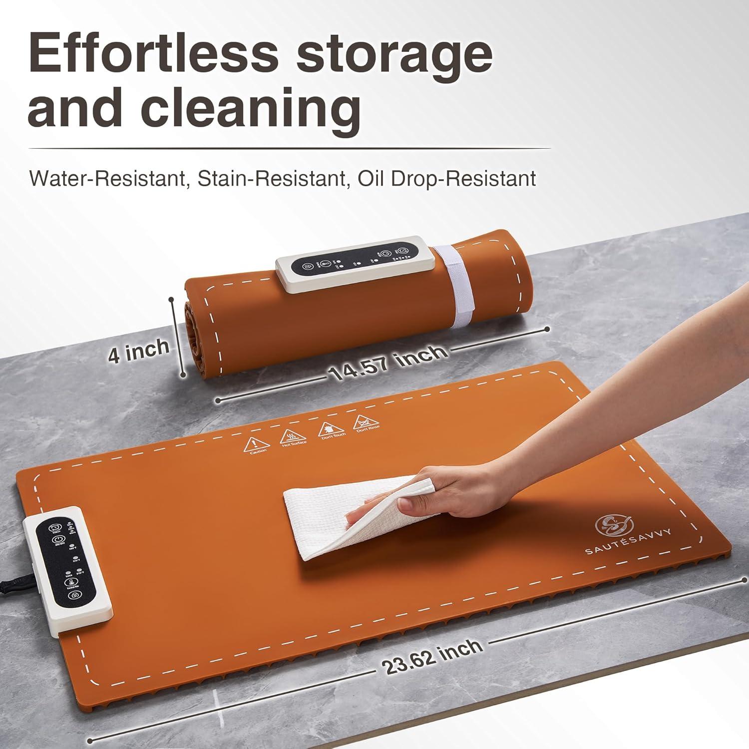 Alfombrilla Calentadora de Comida SautéSavvy 61x38cm Ajustable