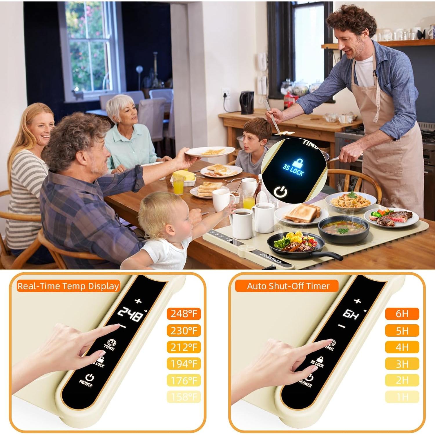 Alfombrilla Calentadora Eléctrica Redagod 60x37.8cm 9 Temperaturas