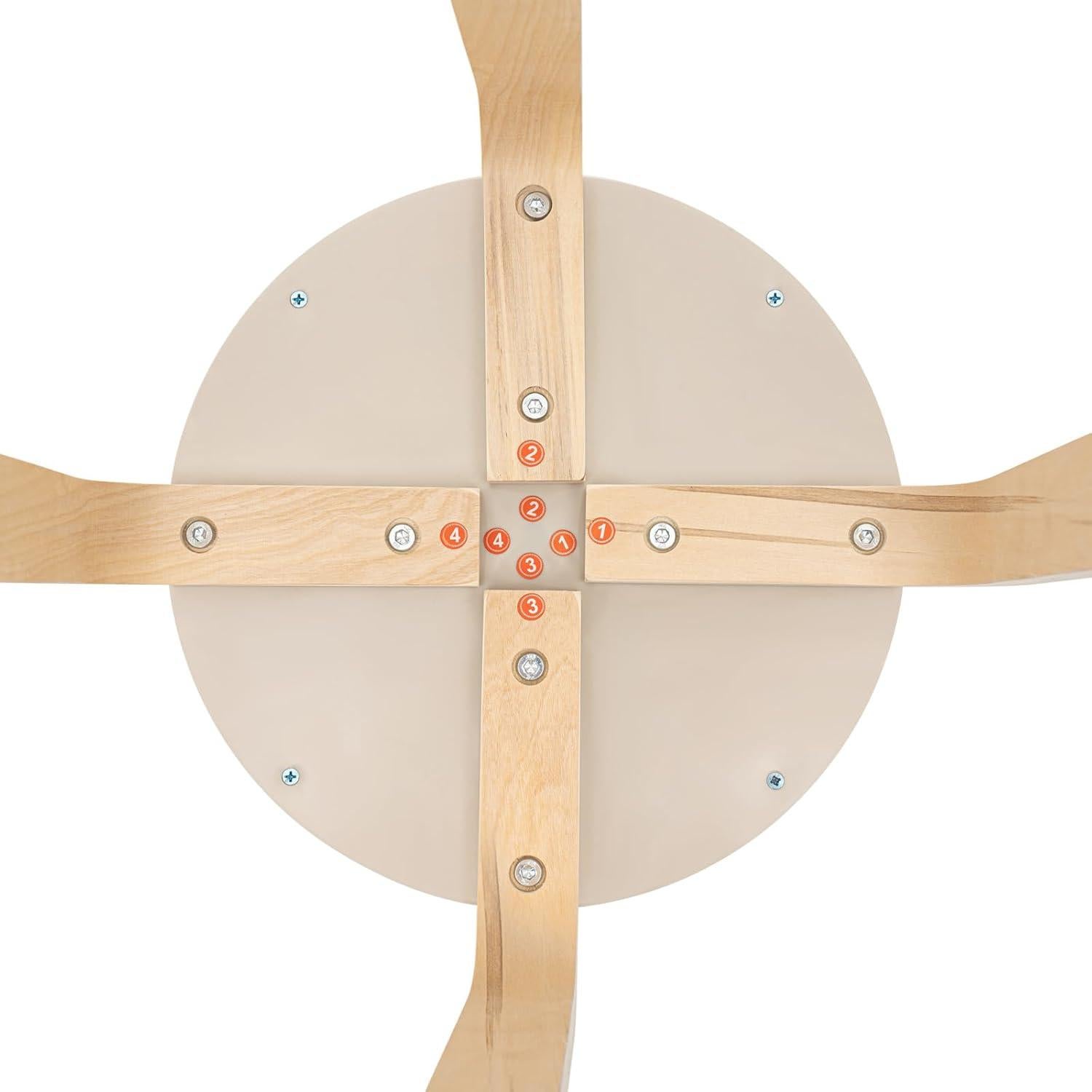 Juego de 8 Taburetes Redondos Apilables ZXTINGSHOP 41.5cm