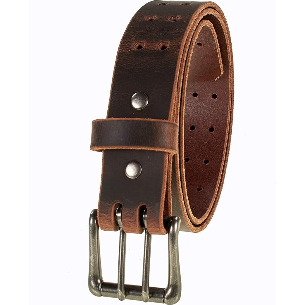 Cinturón de Cuero Clásico Hombre Doble Punta 3.81 cm