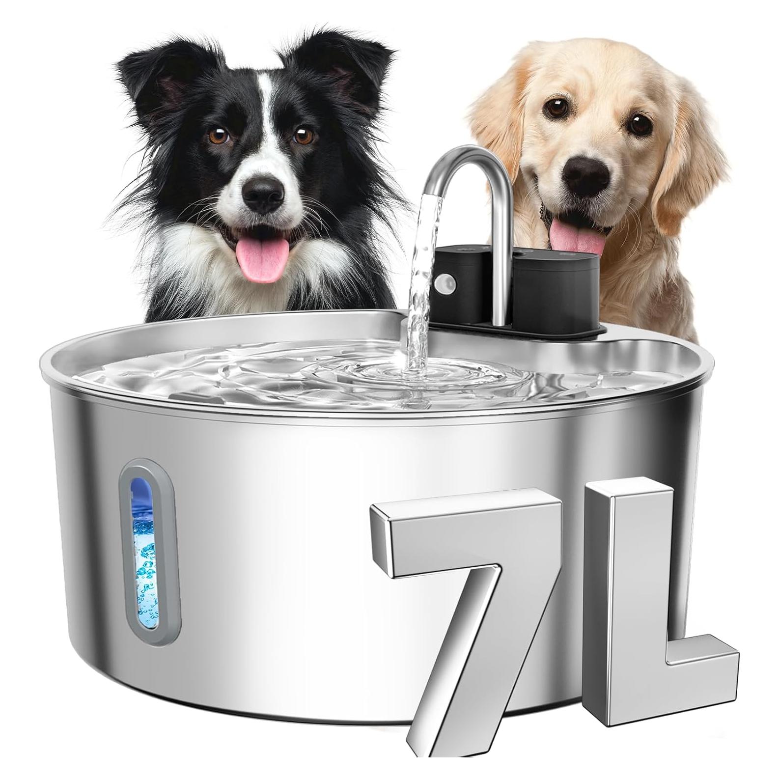 Fuente de Agua Automática para Perros CITIZILI 7L Acero Inoxidable
