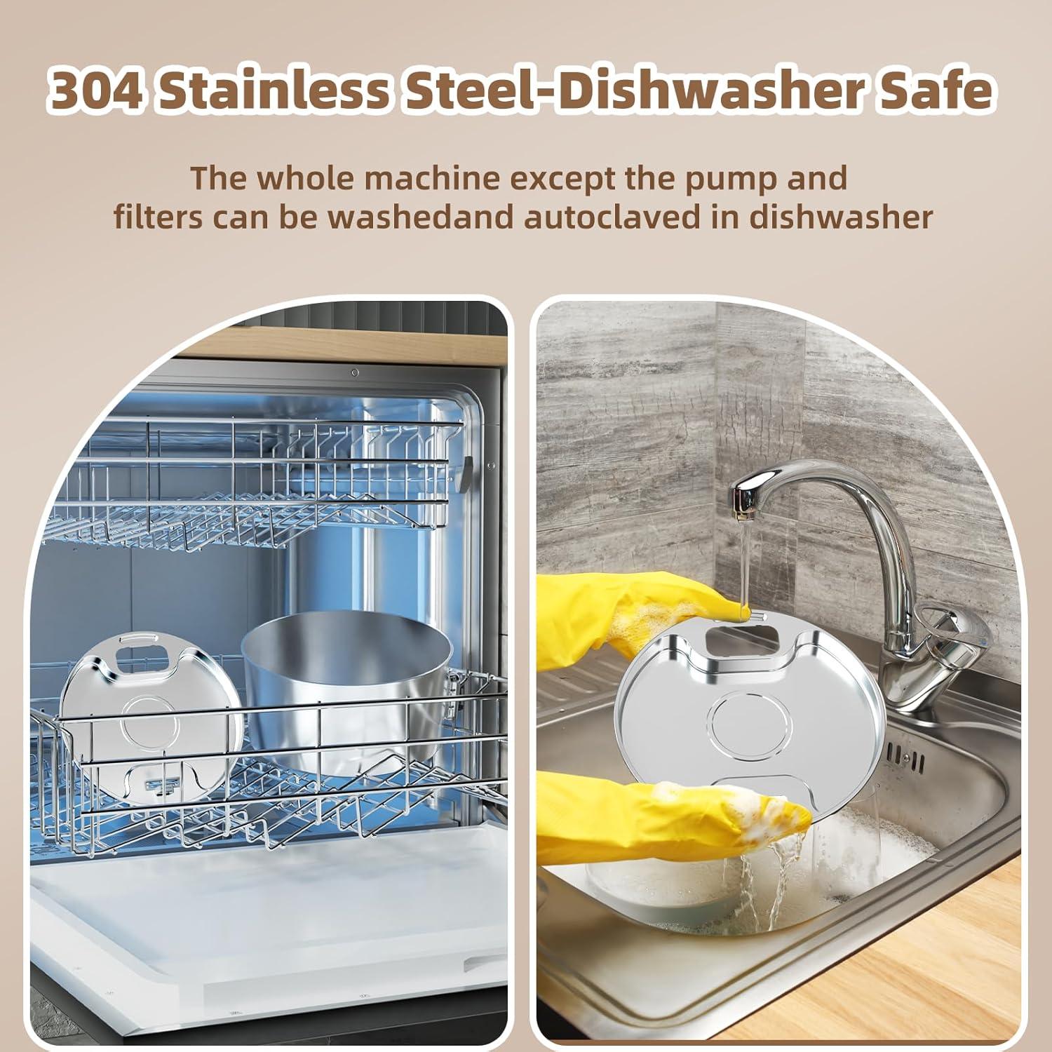 Fuente de Agua Automática para Perros CITIZILI 7L Acero Inoxidable