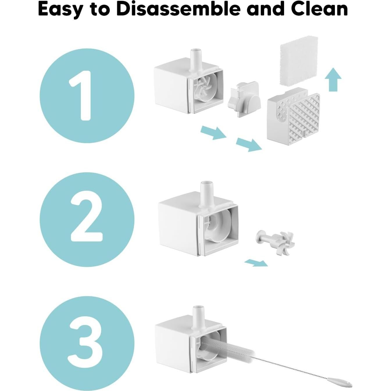 Bomba de Reemplazo WOPET para Fuente de Agua Inalámbrica 3L