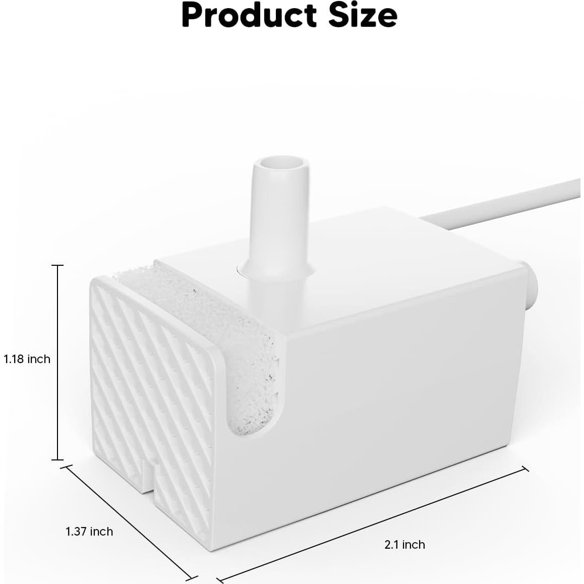 Bomba de Reemplazo WOPET W03 Lite para Fuente de Agua Gatos