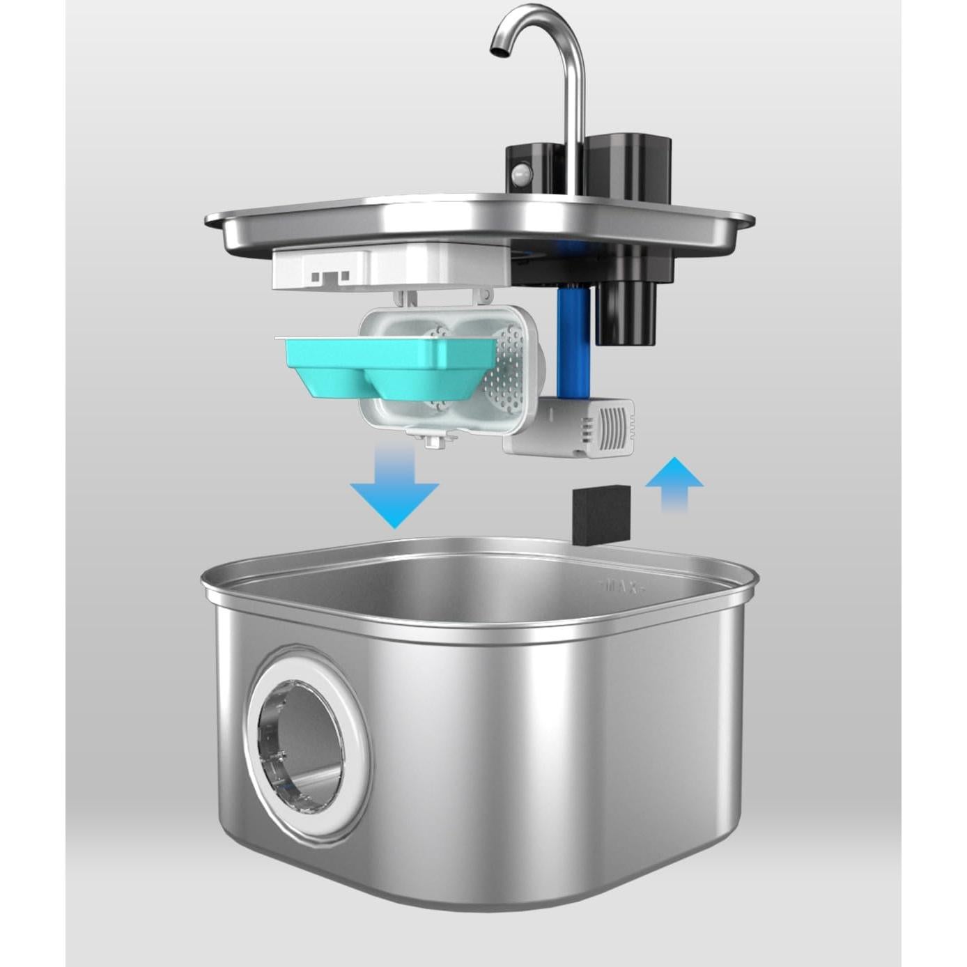 Filtros y Esponjas para Fuente de Agua para Gatos Lawfery 6 Pzs