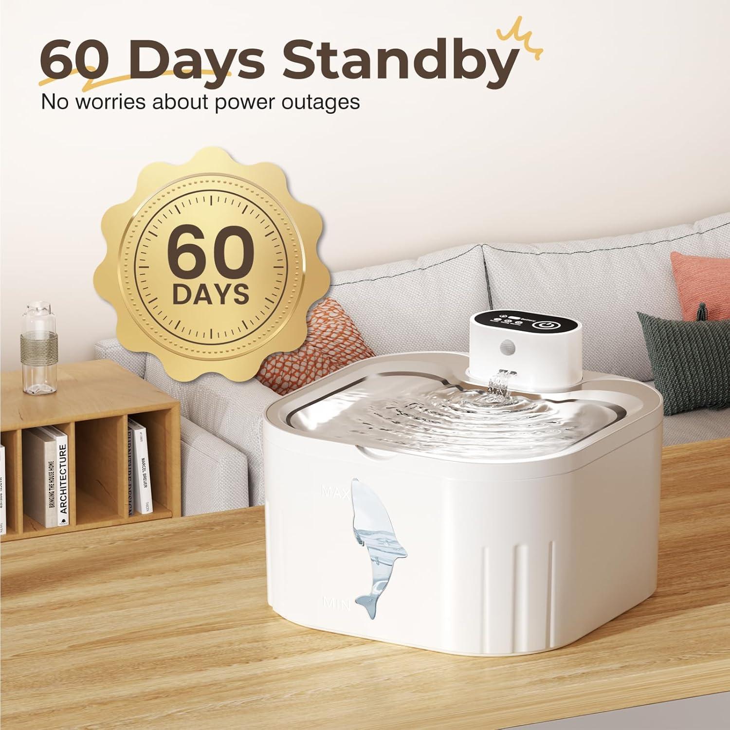 Fuente de Agua Inalámbrica Joyfast 3L para Gatos Automática