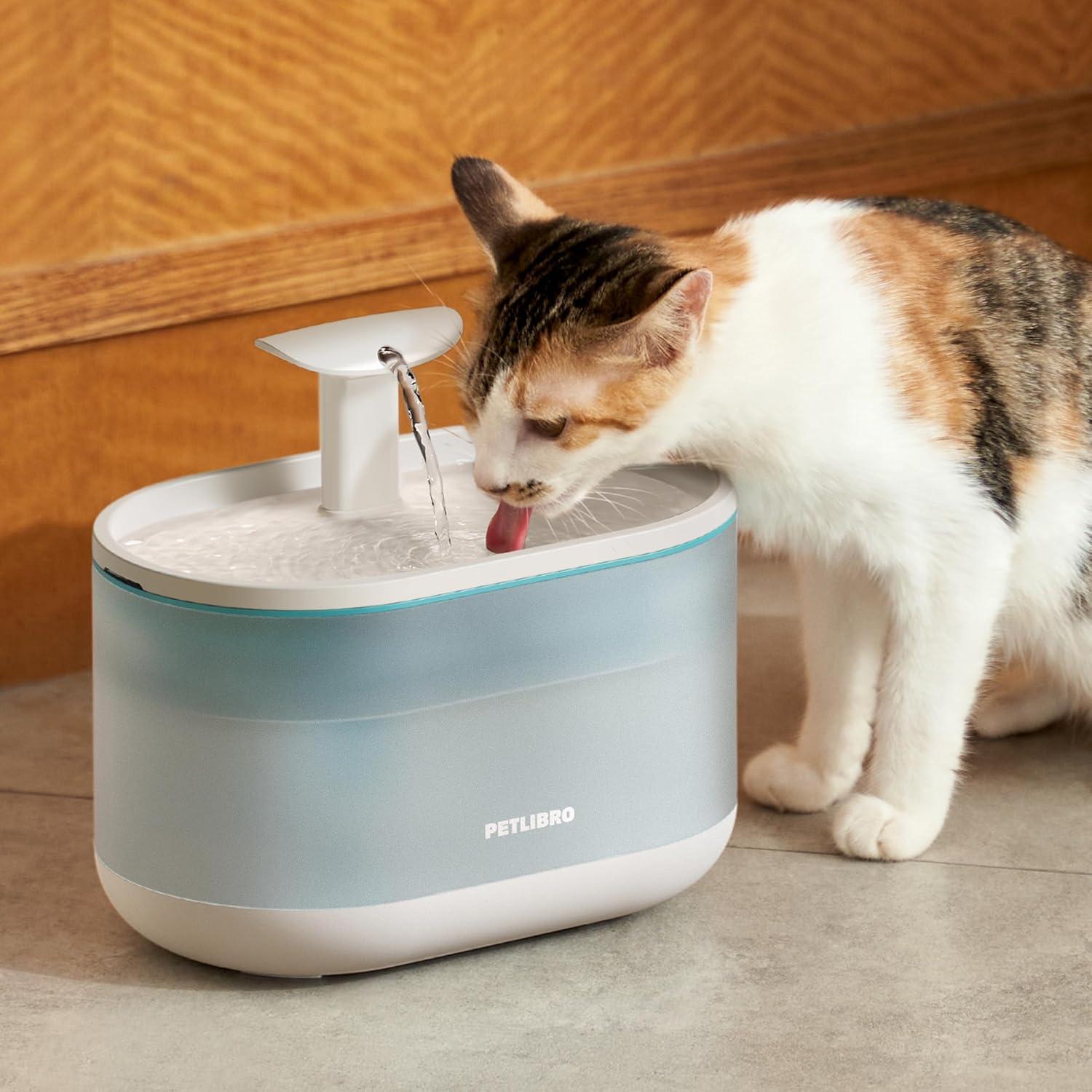 Fuente de Agua para Gatos PETLIBRO 2.1L Ultra Silenciosa
