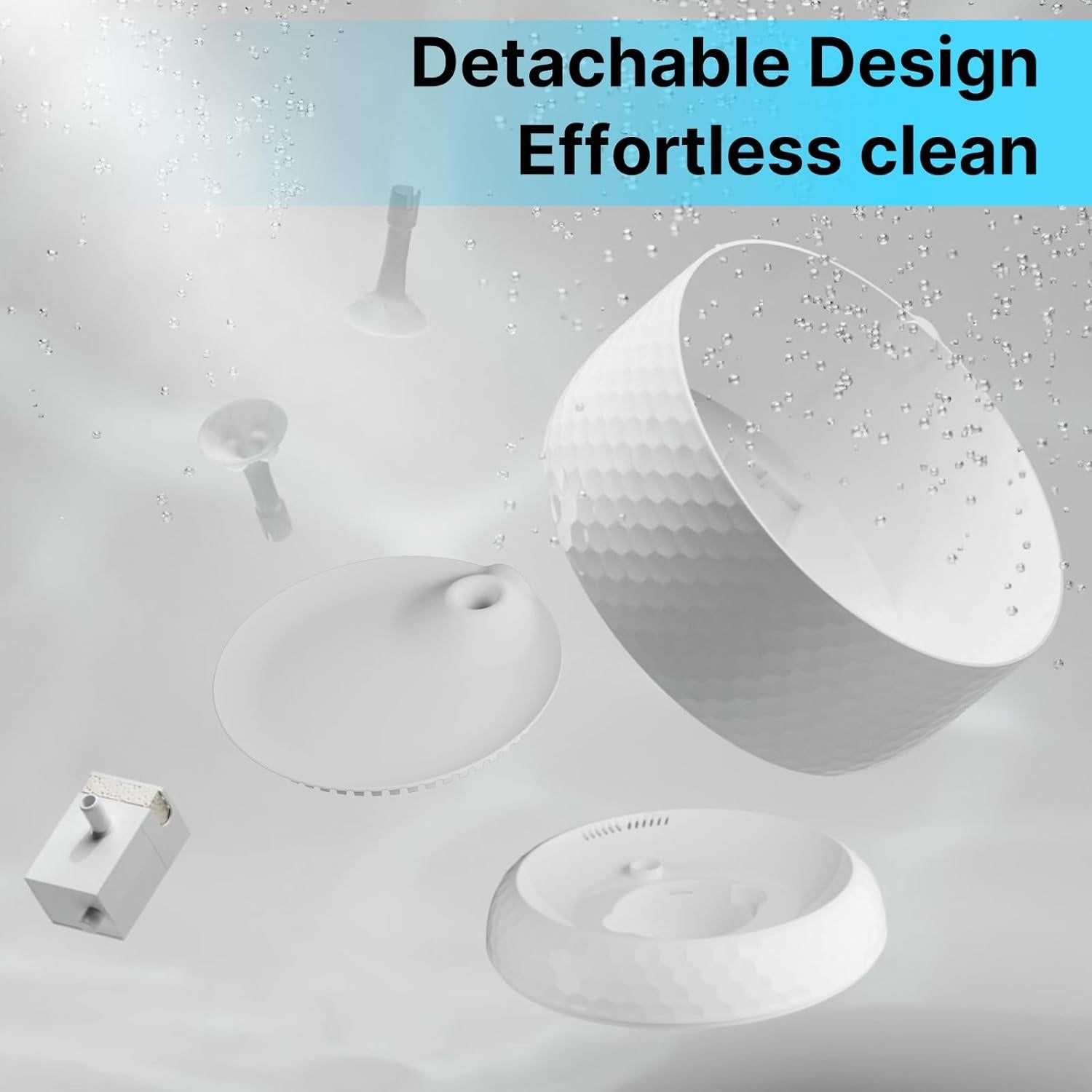 Fuente de Agua Inalámbrica LIFETAIL 1.8L para Gatos y Perros