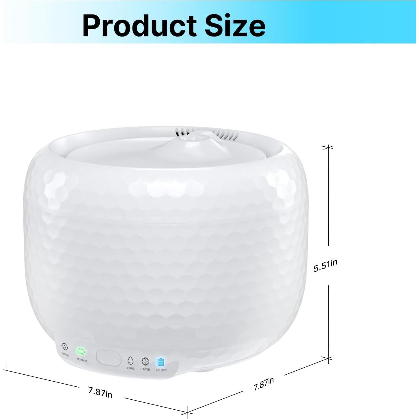 Fuente de Agua Inalámbrica LIFETAIL 1.8L para Gatos y Perros