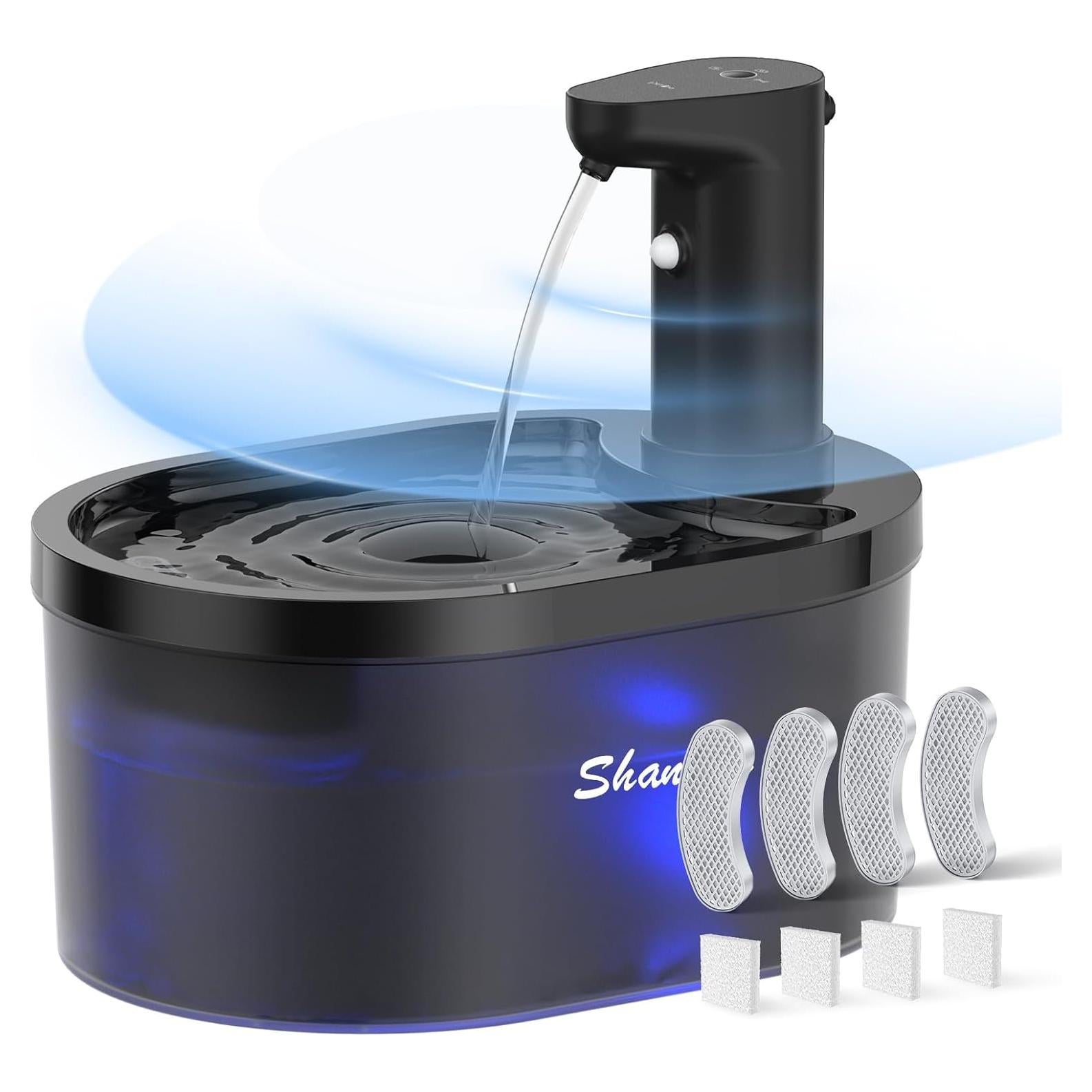 Fuente de Agua Inalámbrica para Gatos Shandus 3L Batería 5000mAh