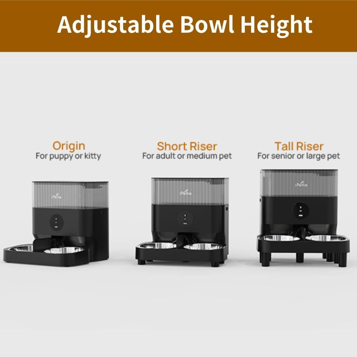 Alimentador Automático WiFi iPettie W5 para 2 Mascotas 5L