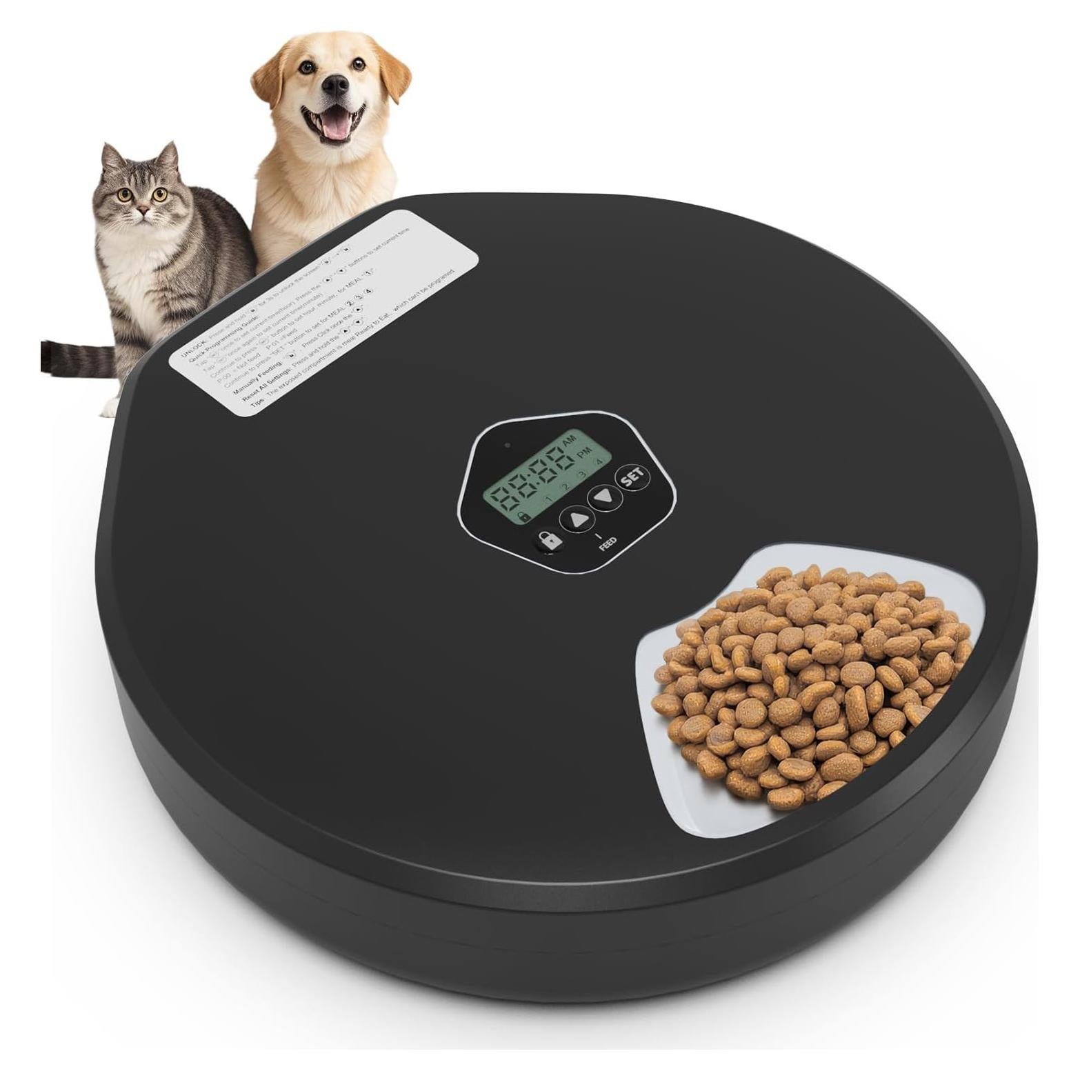 Dispensador Automático de Comida ITSCUTE para Mascotas 5 Comidas