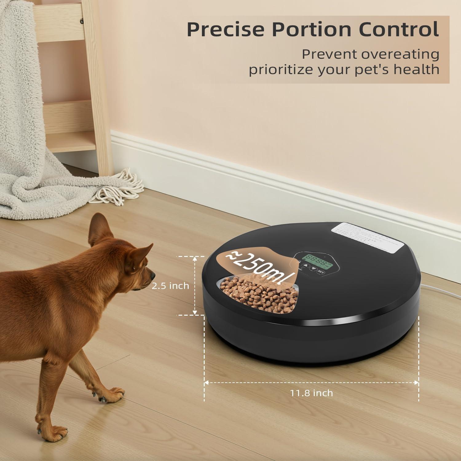 Dispensador Automático de Comida ITSCUTE para Mascotas 5 Comidas