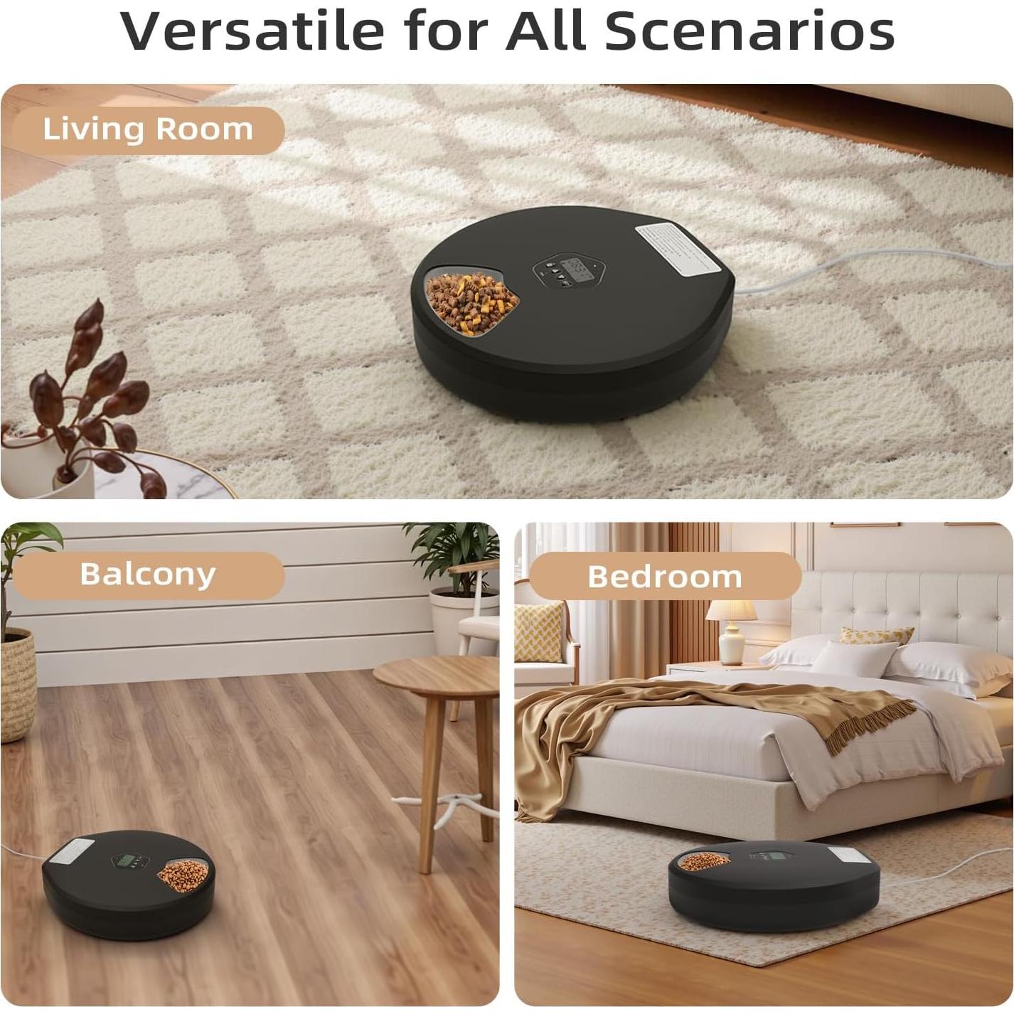 Dispensador Automático de Comida ITSCUTE para Mascotas 5 Comidas