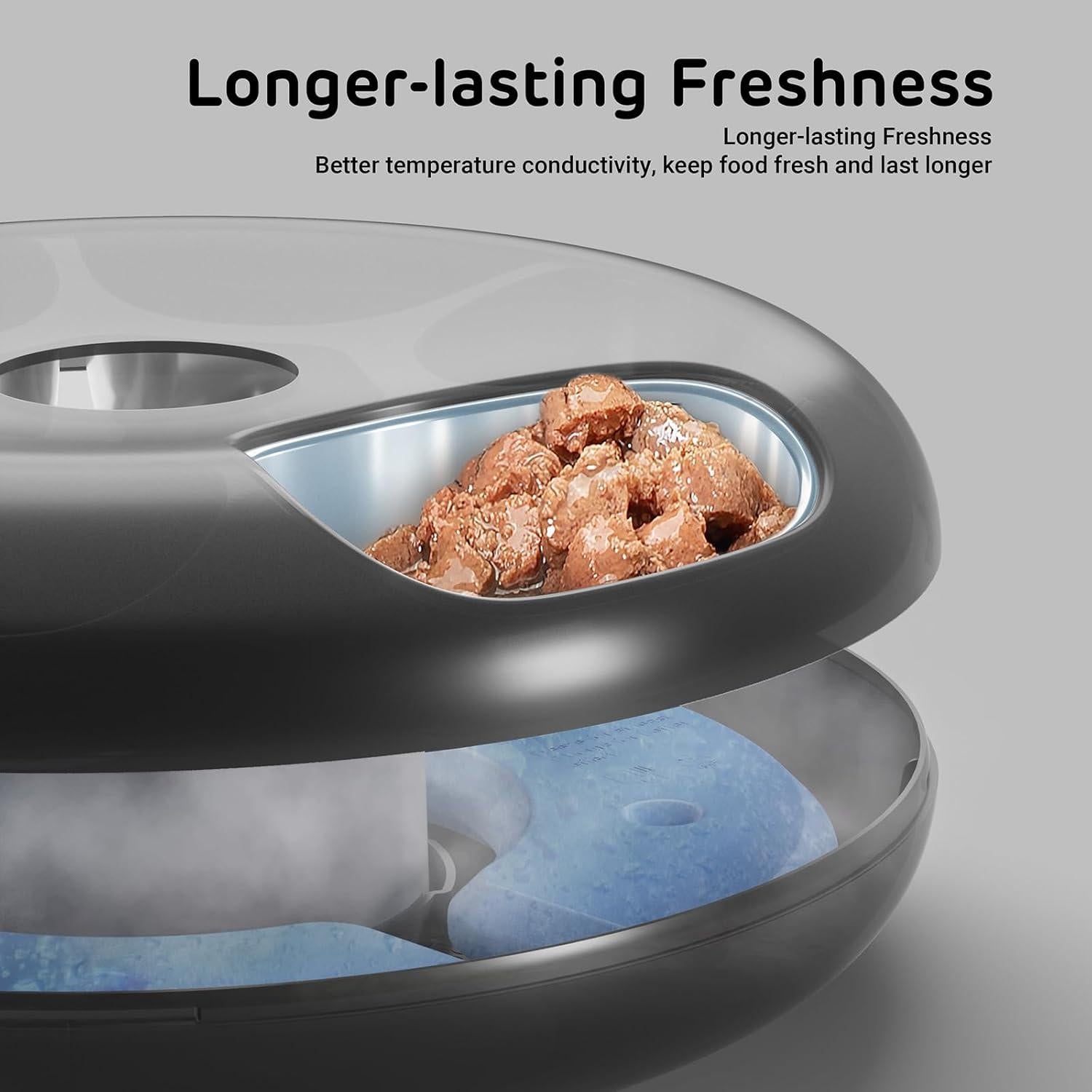 Comedero Automático iPettie WiFi 6 para Mascotas - Negro