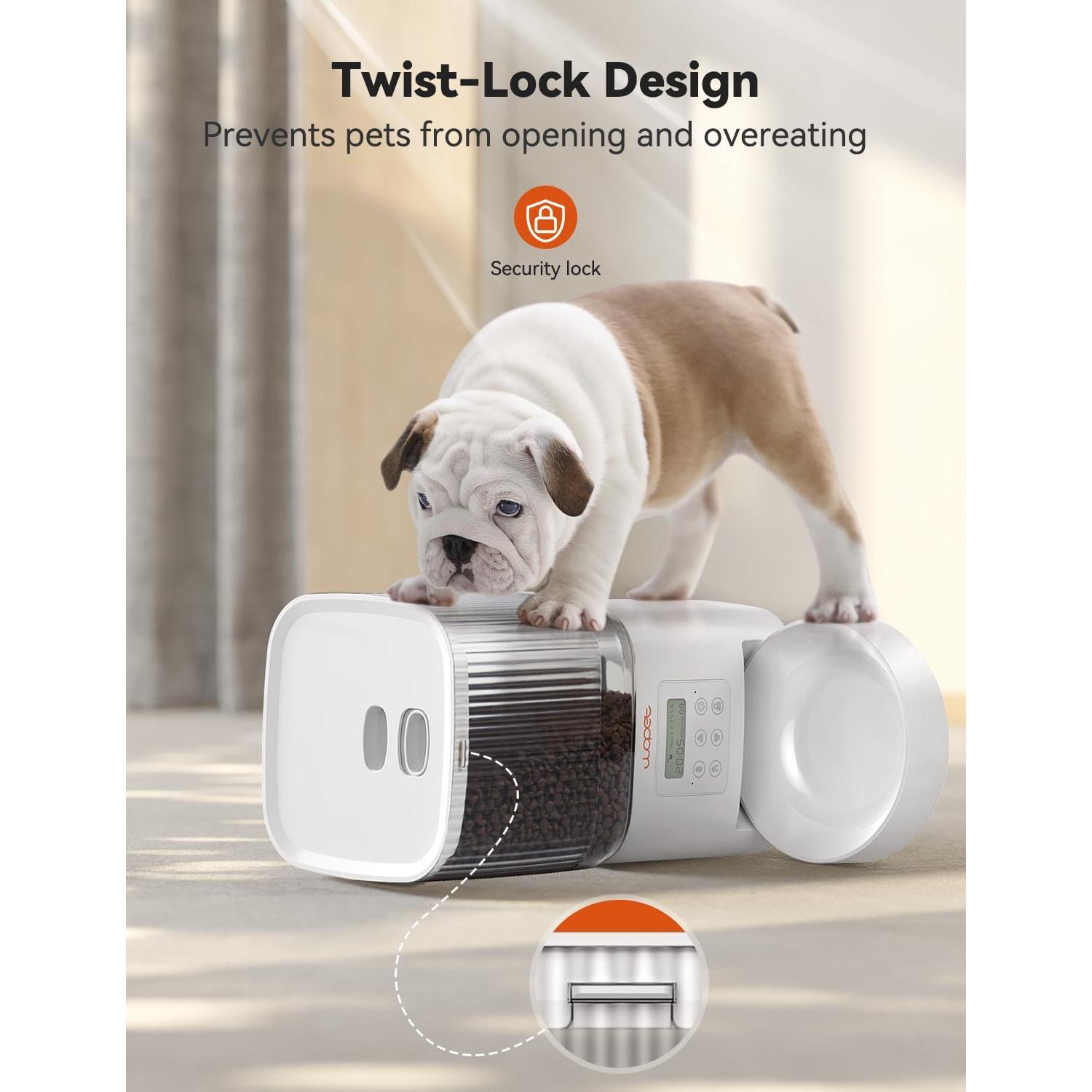 Comedero Automático WOPET 4L para Gatos y Perros - Programable