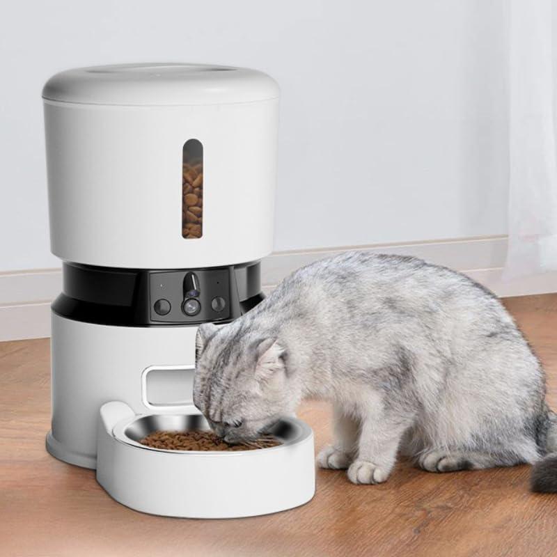 Comedero Automático Inteligente para Gatos y Perros 4L Blanco