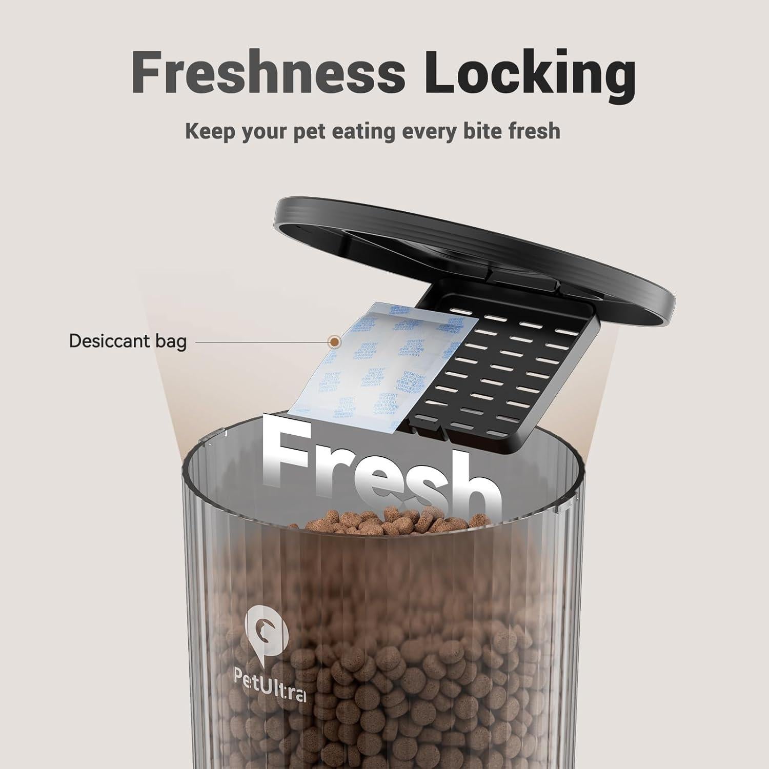 Comedero Automático Doble Petultra para Gatos 4L 2 Tazones