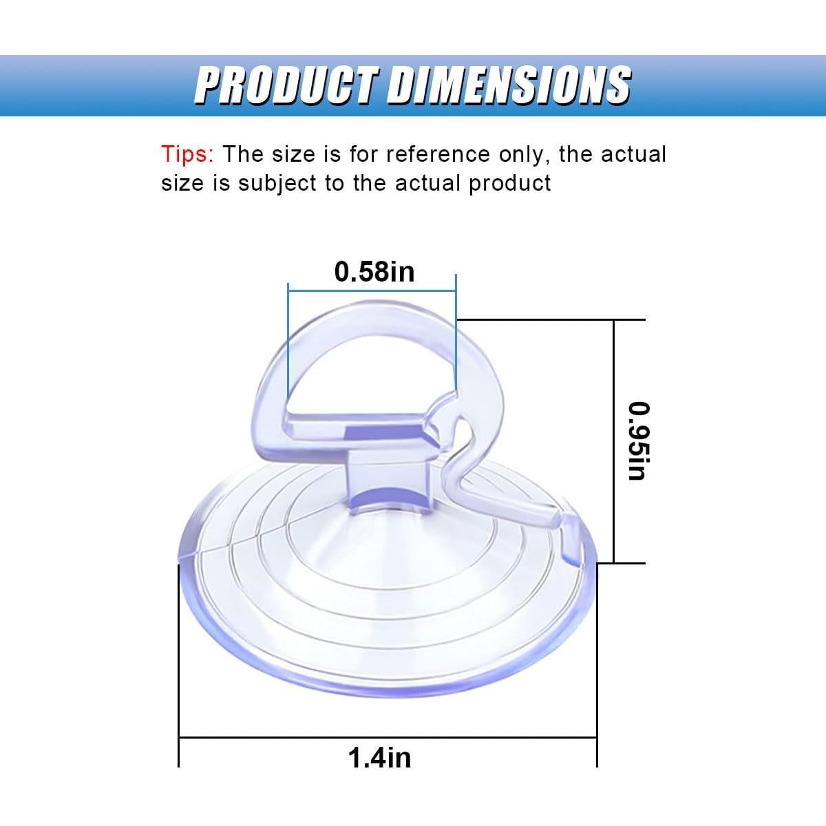 24 Ventosas de Parabrisas UHANBUT para Coche - Transparente