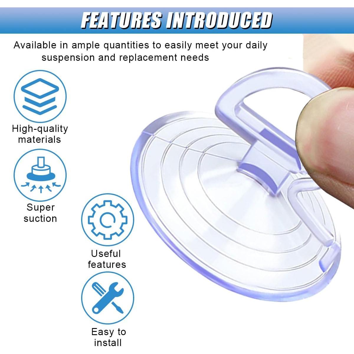 24 Ventosas de Parabrisas UHANBUT para Coche - Transparente