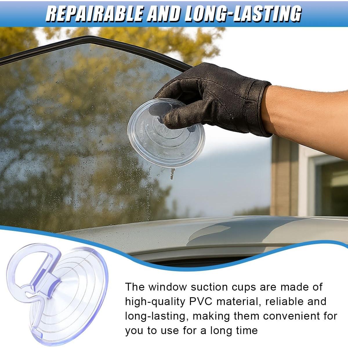 24 Ventosas de Parabrisas UHANBUT para Coche - Transparente