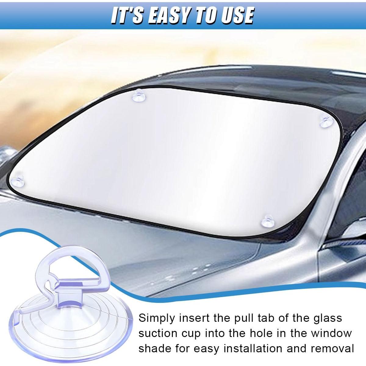 24 Ventosas de Parabrisas UHANBUT para Coche - Transparente