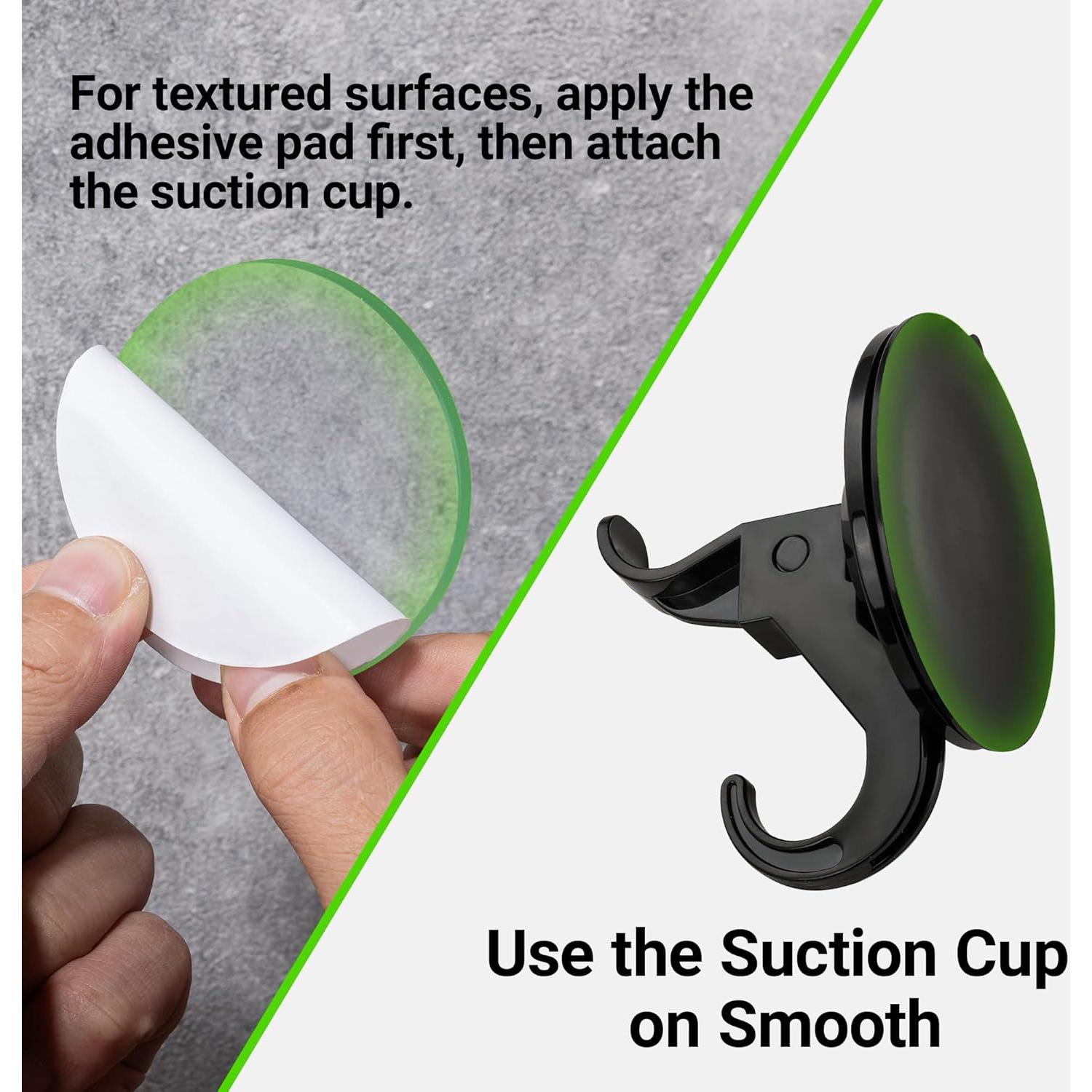 Ganchos de Pared Audend, 5 Piezas, Soporte de Ventosa 4.1 kg