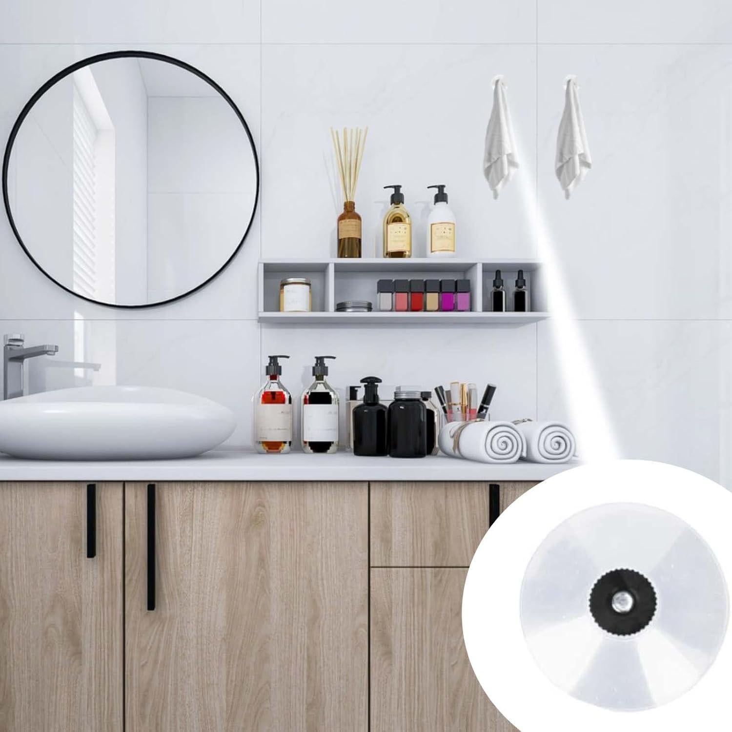 Ventosas de 40 mm AccEncyc con Tornillos - 12 Pcs Negras